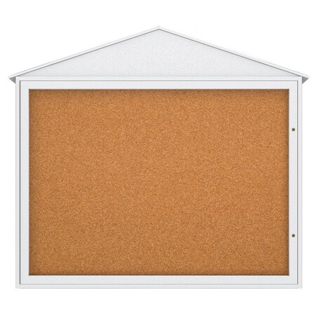 United Visual Products Indoor Enclosed Combo Board, 72"x36", Bronze Frame/Blue & Ultramarine UVCB7236BZ-BLUE-ULTMAR